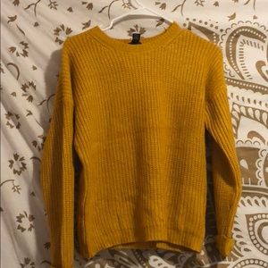Mustard yellow sweater forever 21 girls
